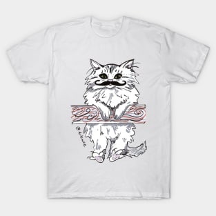 Cat with Mustache T-Shirt